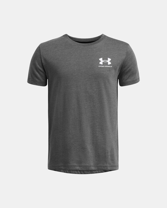 Boys' UA Sportstyle Left Chest Short Sleeve image number 0
