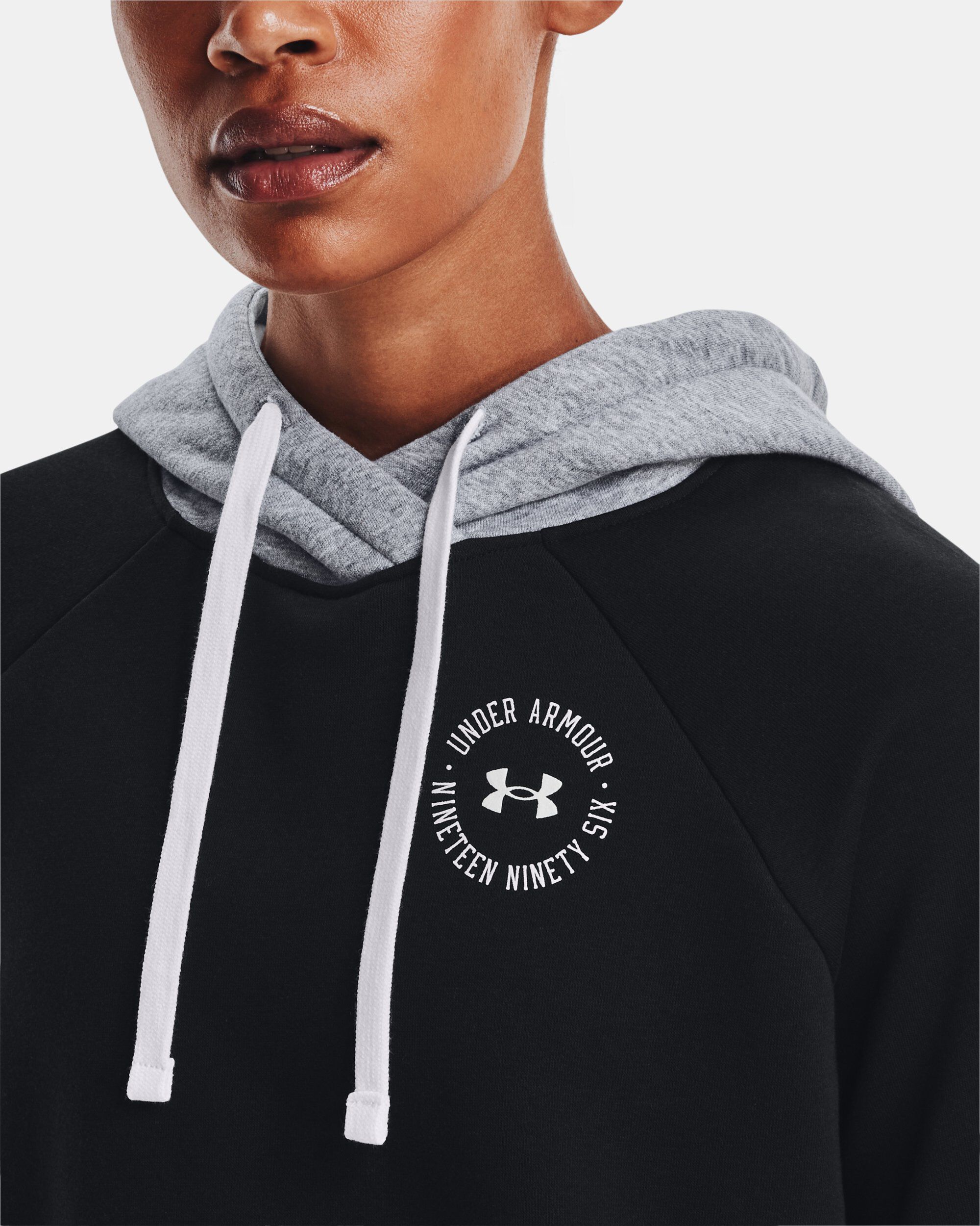 Under armour women's rival fleece graphic colorblock hoodi online