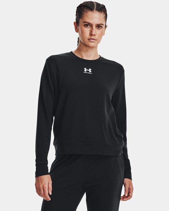 Women's UA Rival Terry Crew image number 0