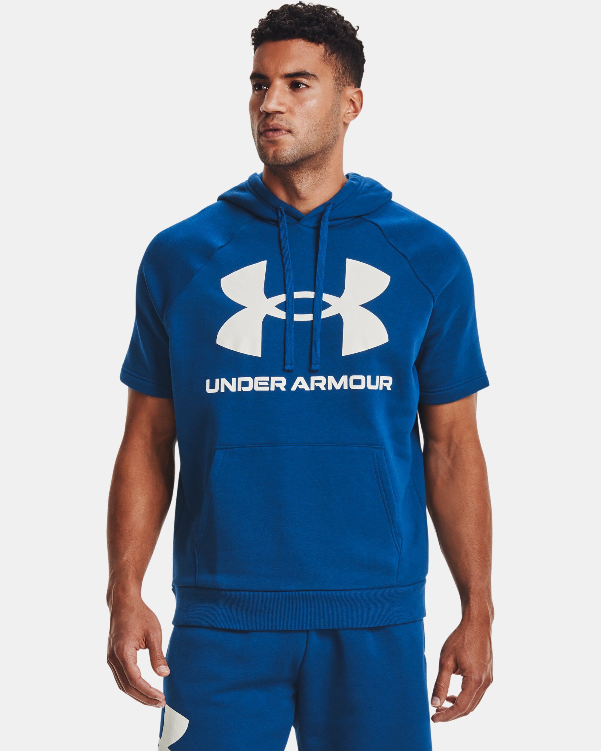 Under armour rival fleece logo ss hoodie on sale