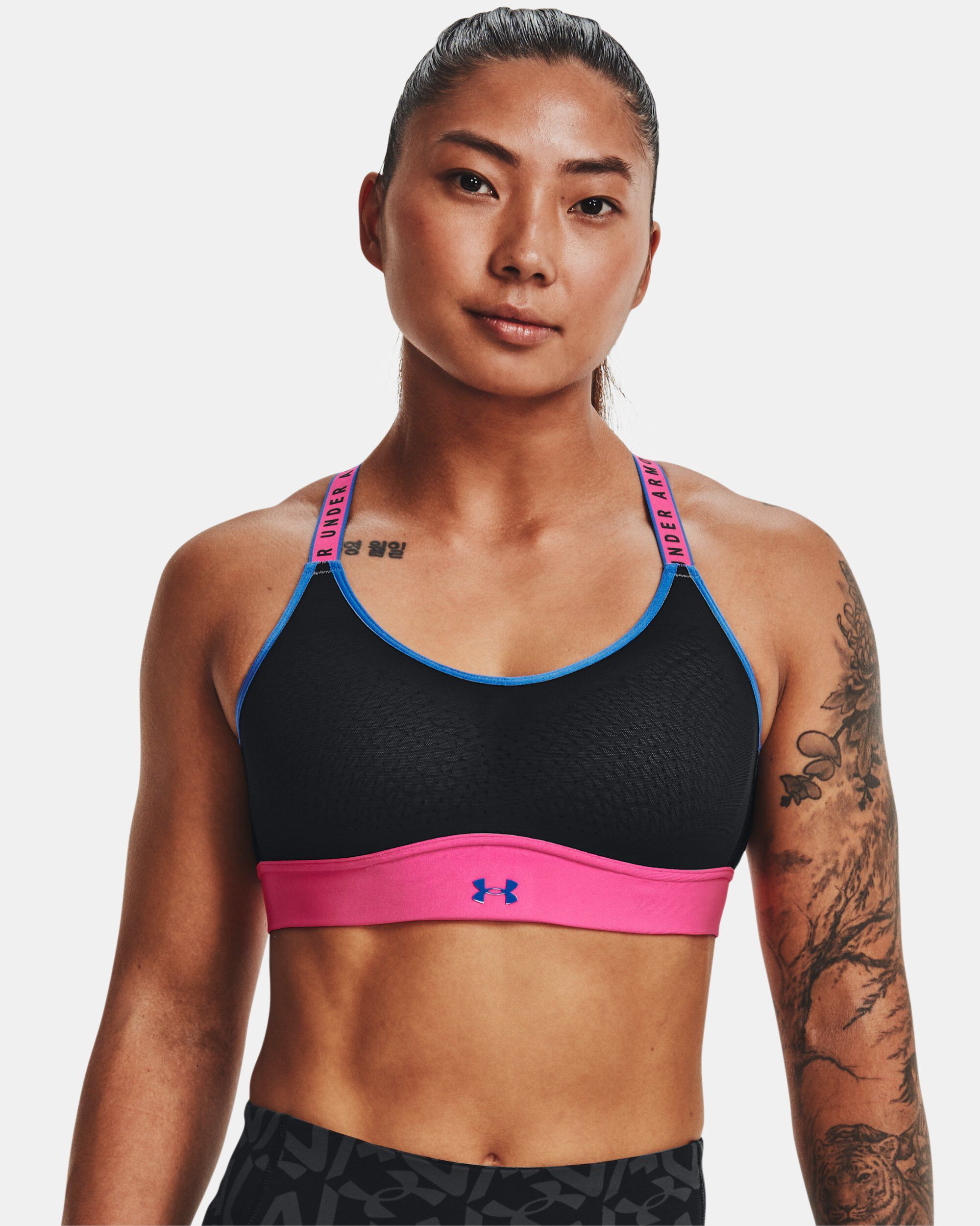 UA Infinity Mid Blocked Sports Bra 