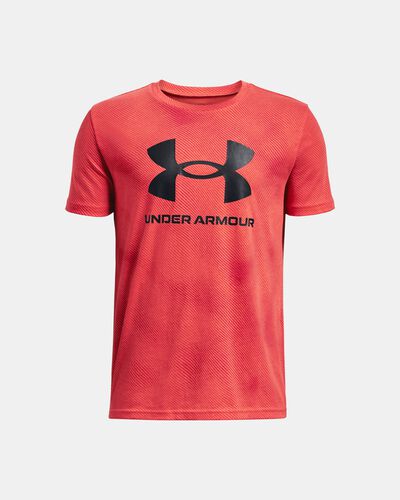 Boys' UA Sportstyle Logo Printed Short Sleeve