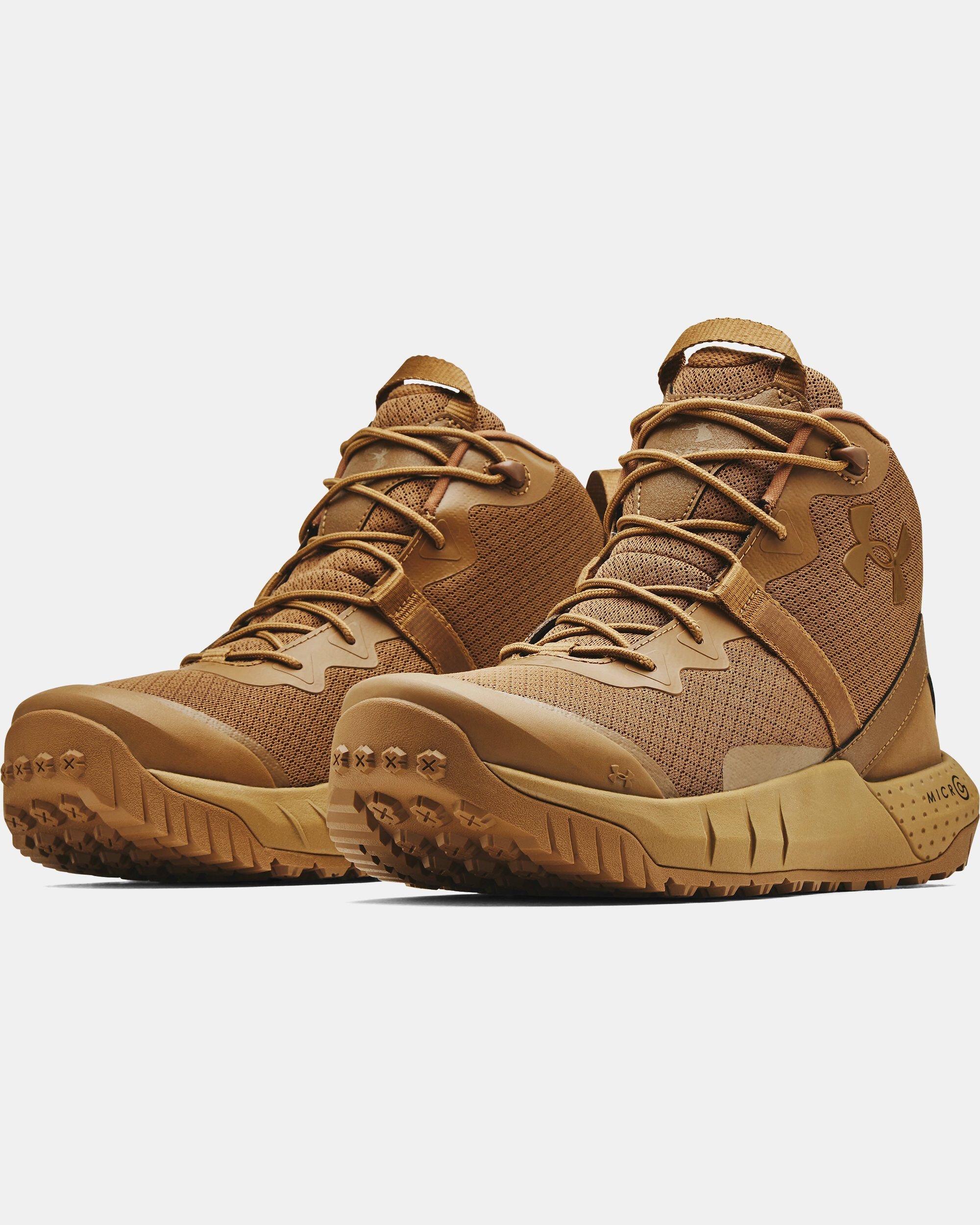 Under Armour Men s UA Micro G Valsetz Mid Tactical Boots Brown in