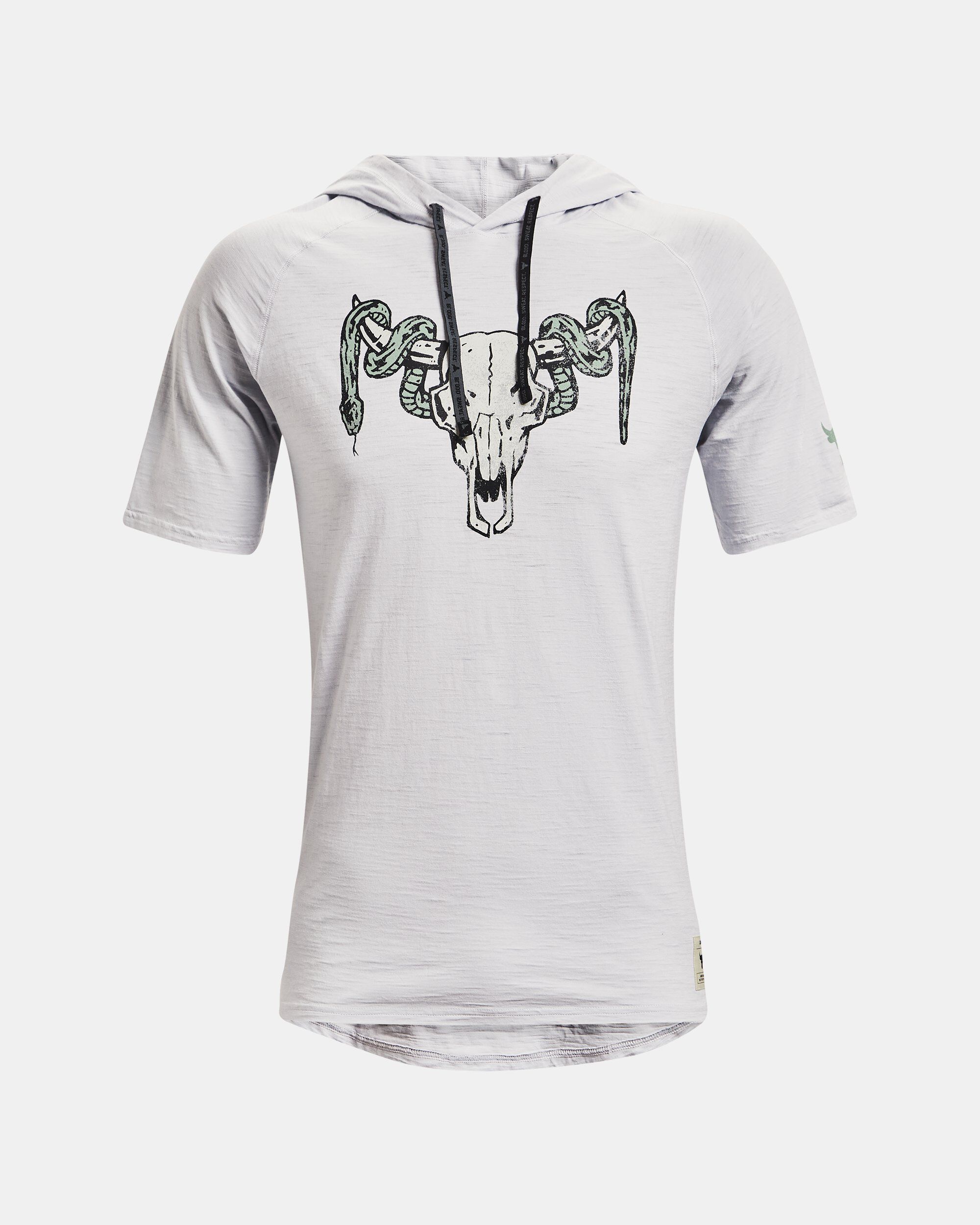 Under armour men's project rock respect graphic short sleeve hoodie sales