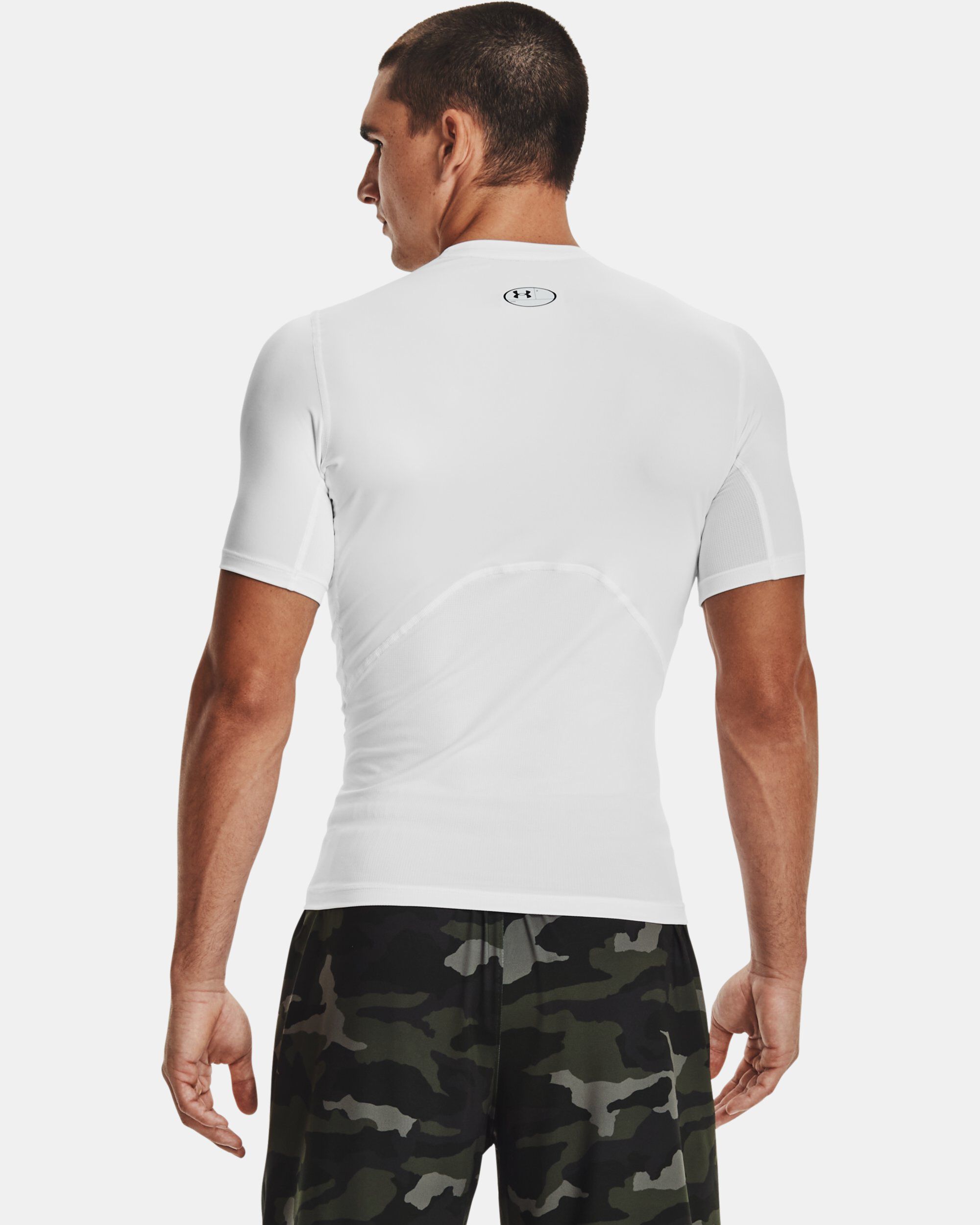 Buy Men s HeatGear Armour Short Sleeve White in Dubai UAE Under Armour