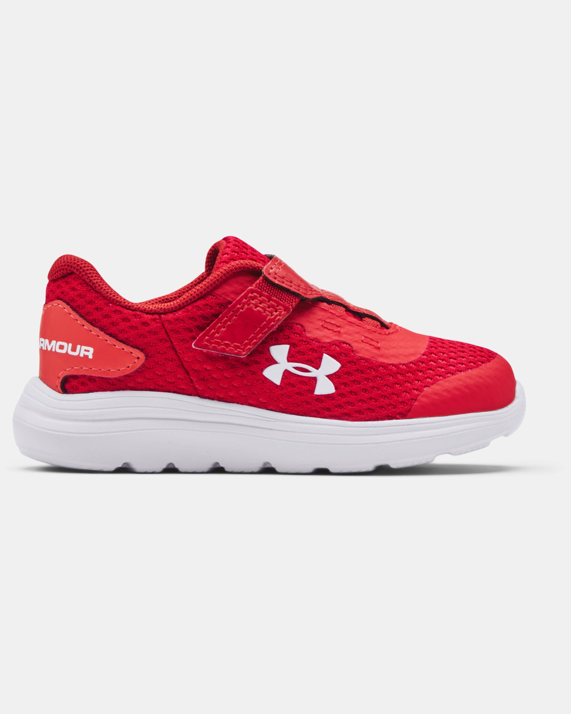 Red under store armour shoes