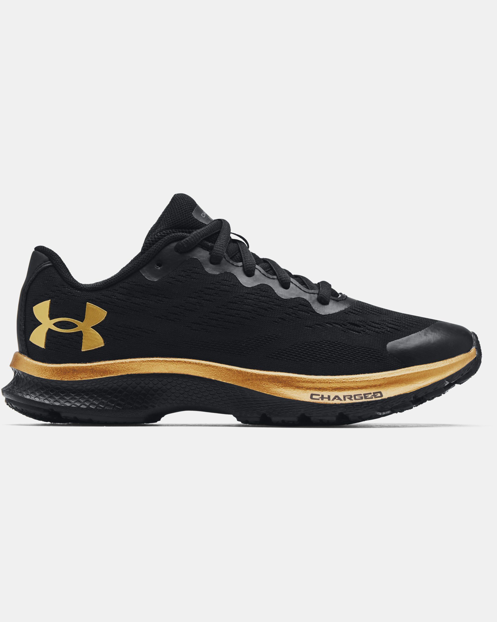 Buy Boys Grade School UA Charged Bandit 6 Running Shoes Black in Dubai UAE Under Armour