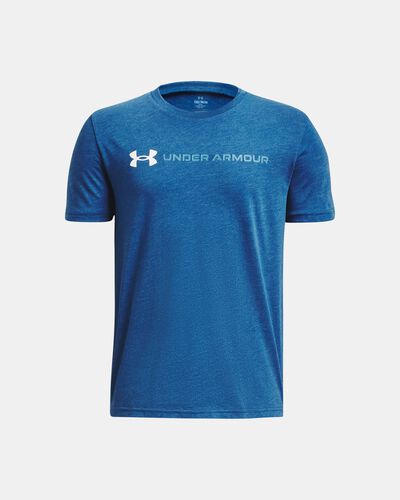 Boys' UA Logo Wordmark Short Sleeve