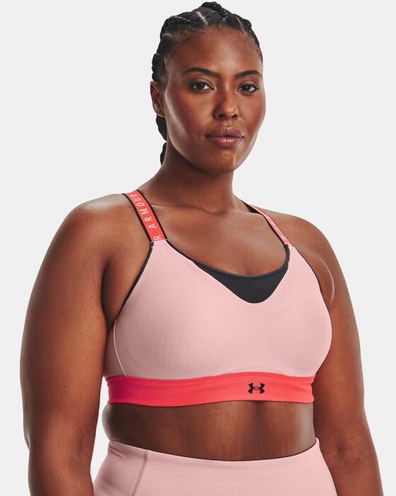 Under Armour Women's UA Infinity High Blocked Sports Bra Pink in Dubai, UAE