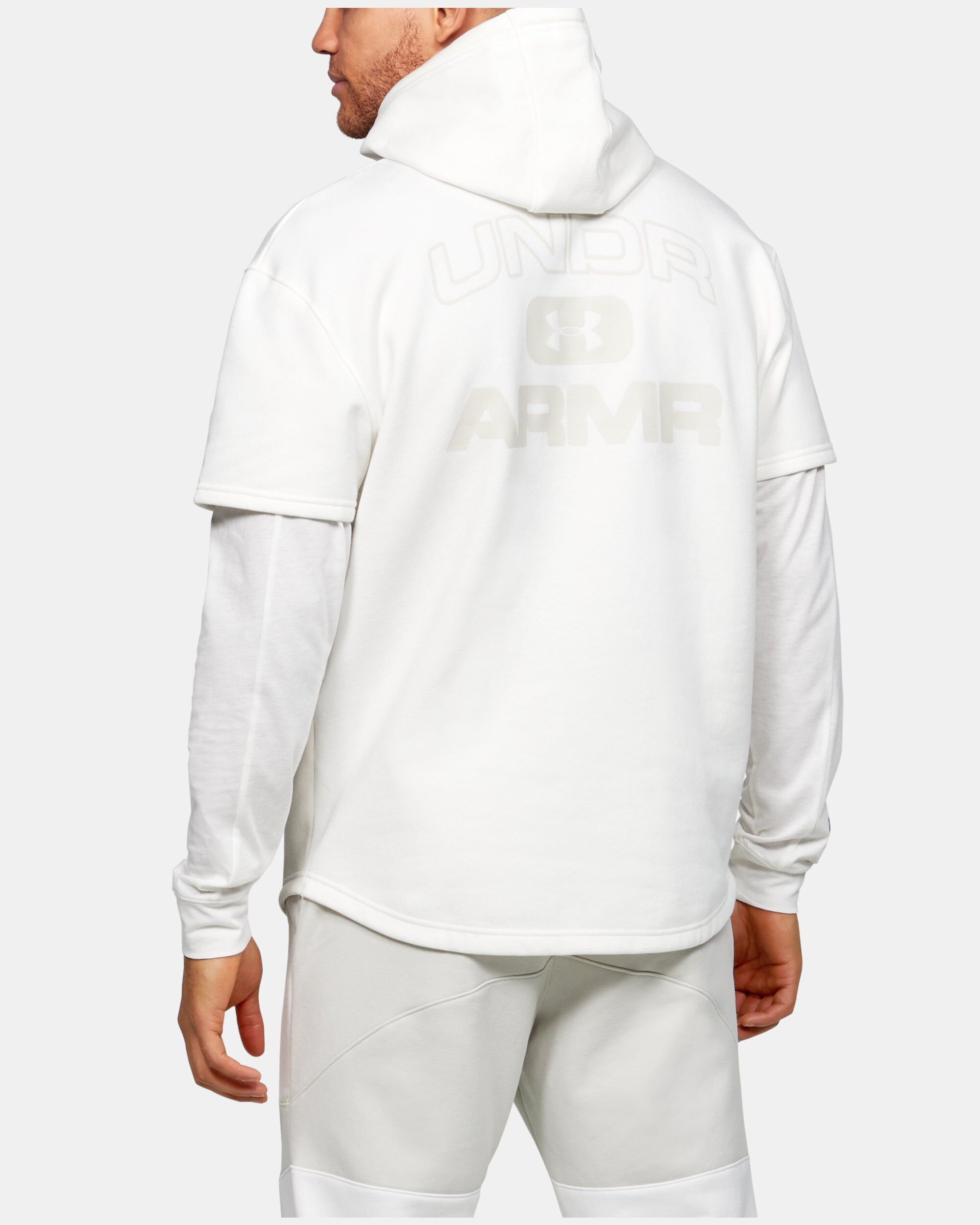 Buy Men s UA Moments Fleece Hoodie White in Dubai UAE Under Armour