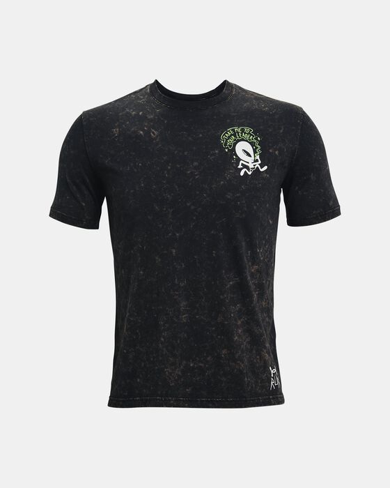 Men's UA Run Your Face Off Flying Short Sleeve image number 4