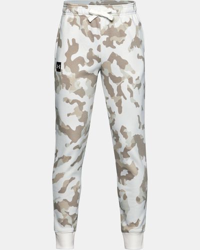 Boys' UA Rival Fleece Printed Joggers