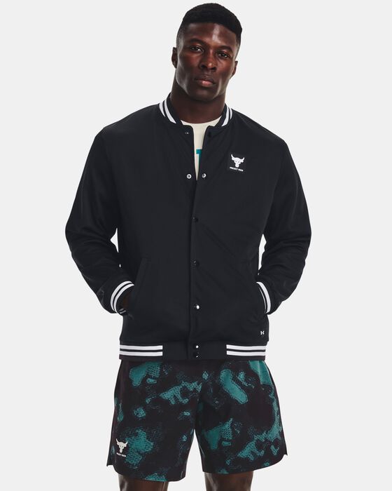 Men's Project Rock Mesh Varsity Jacket image number 3