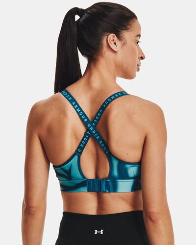 Women's UA Infinity Mid Printed Sports Bra
