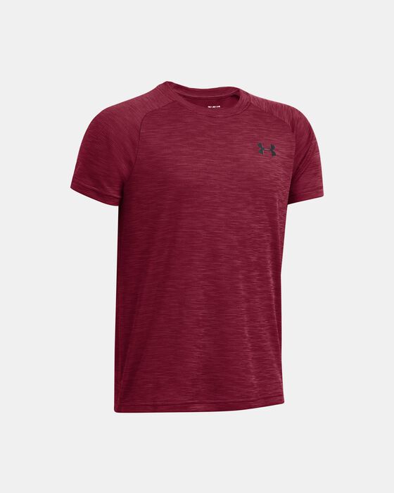 Boys' UA Tech™ Textured Short Sleeve image number 2