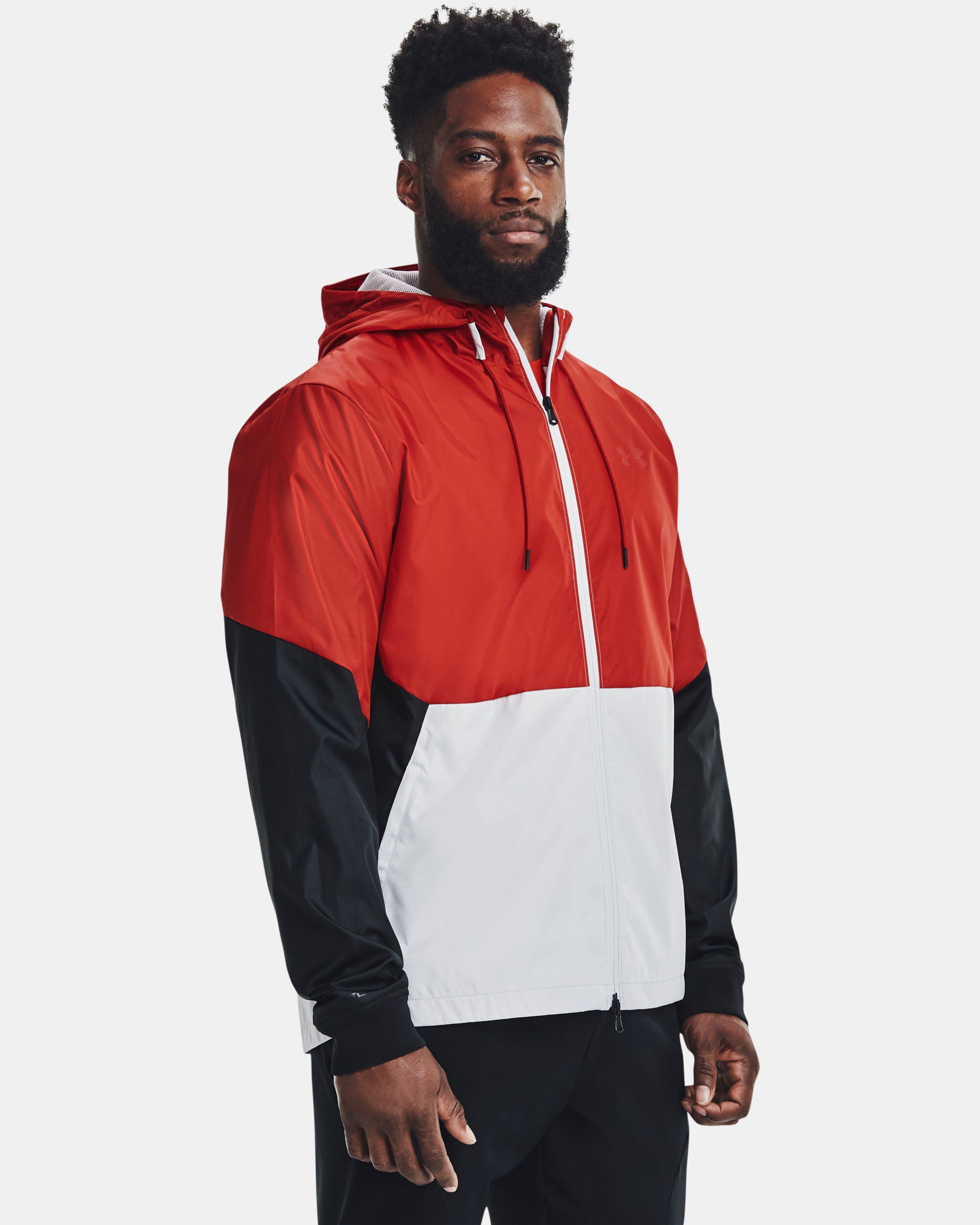 Nike windbreaker jacket red hot sale