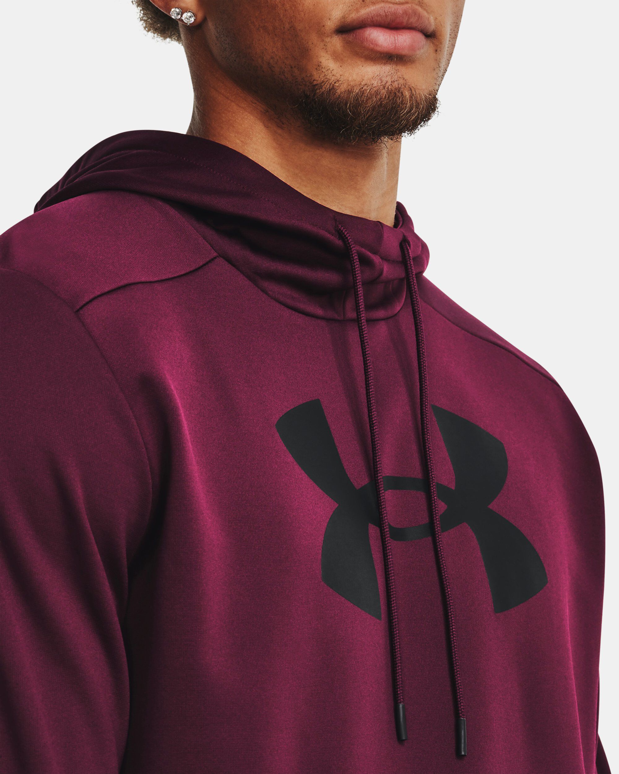 Red under armour deals hoodie
