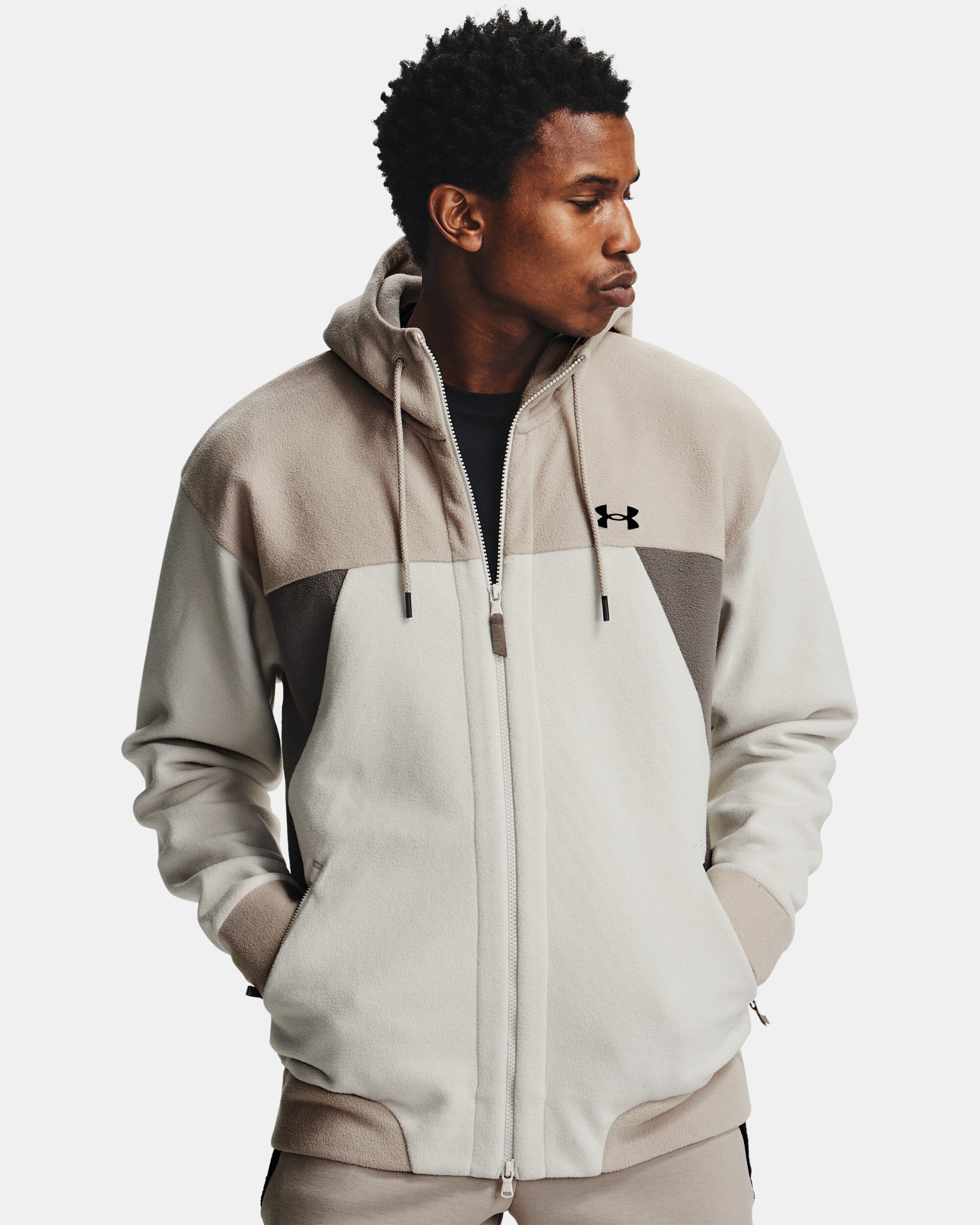 Mens zip up on sale fleece jacket