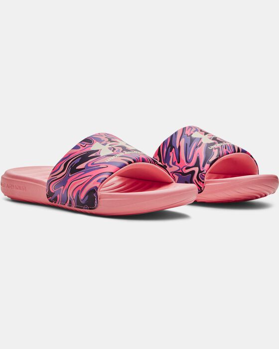 Women's UA Ansa Graphic Slides image number 3