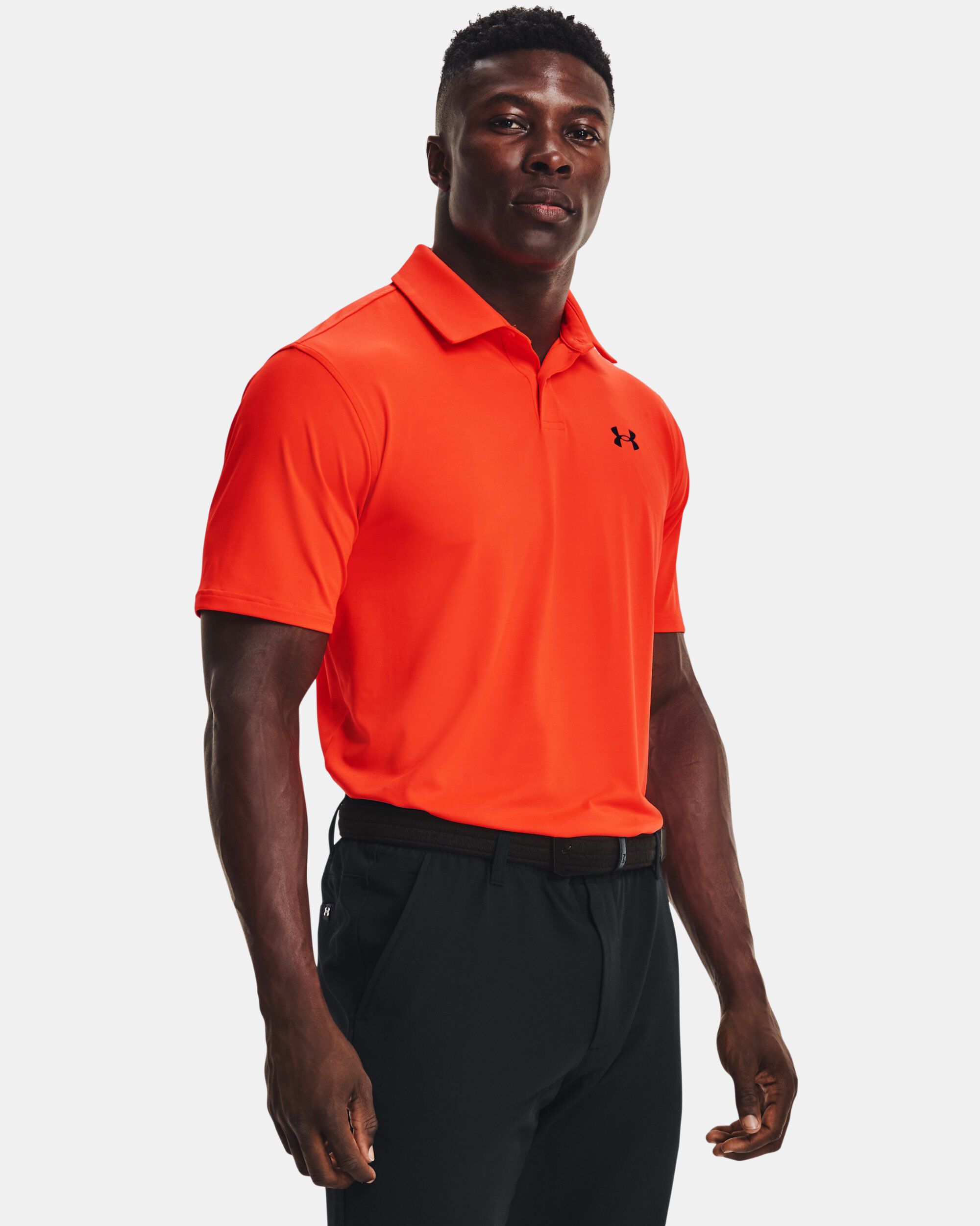 Orange under armour on sale polo