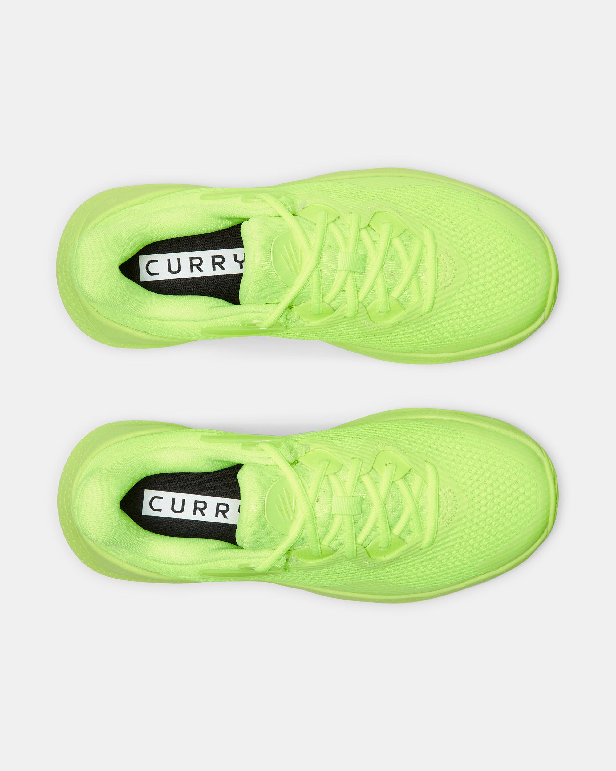 Neon yellow basketball shoes top