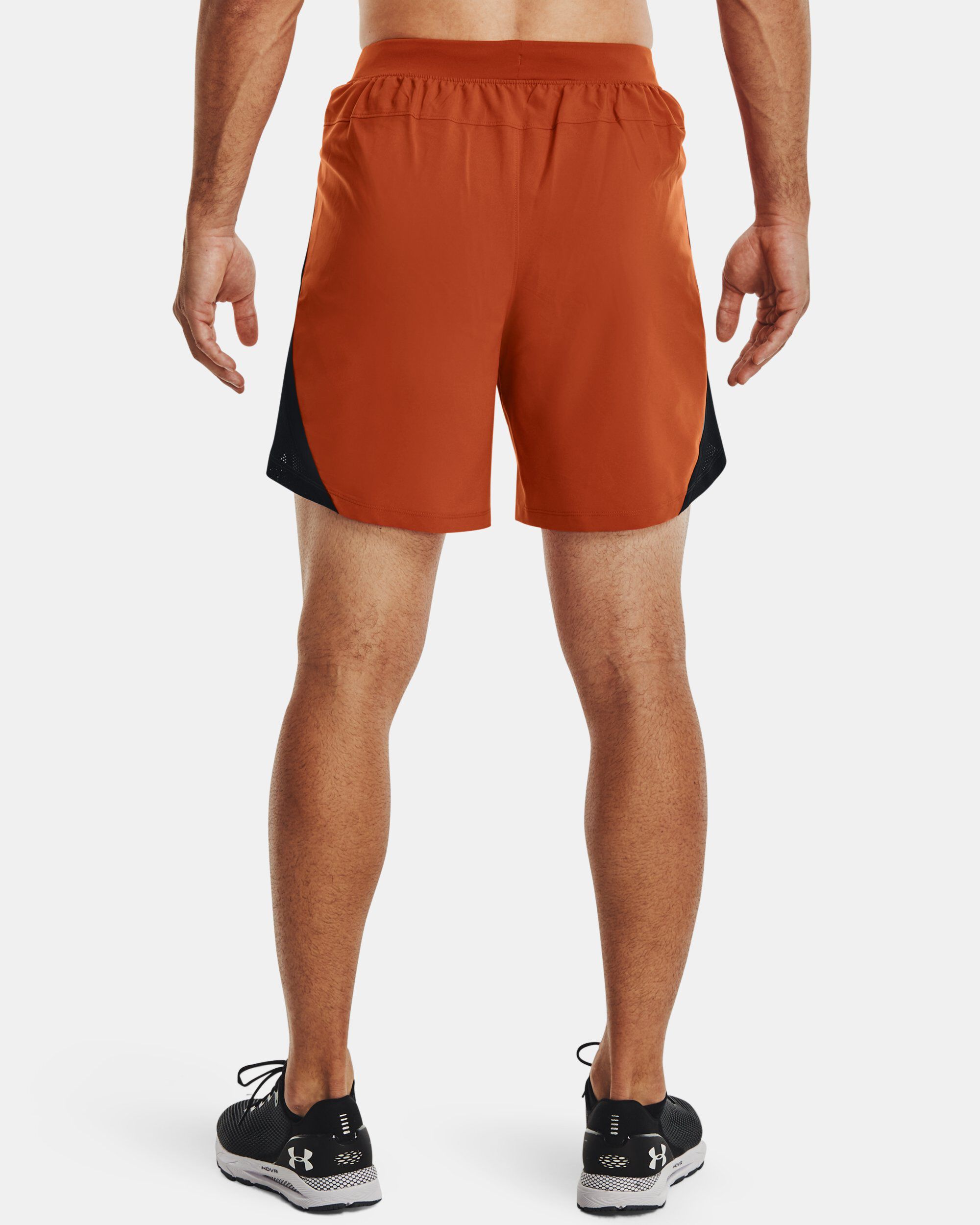 Orange running hot sale shorts