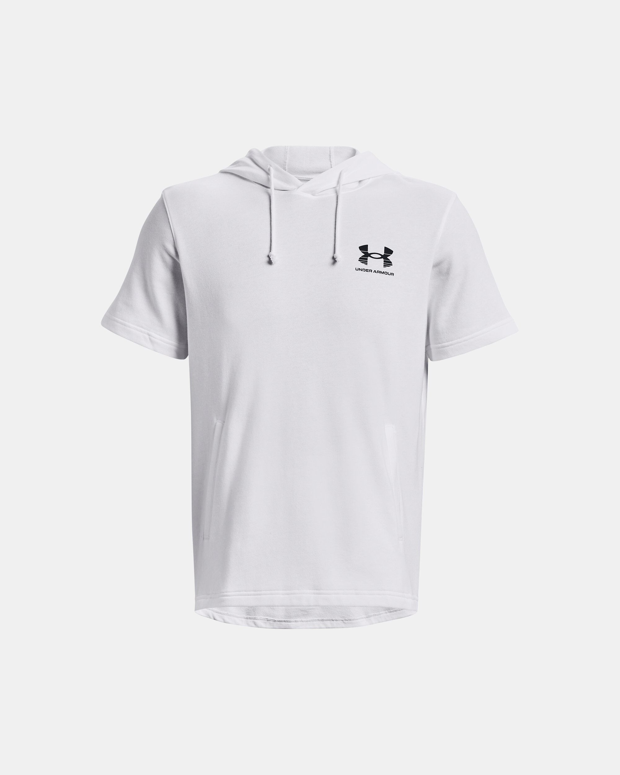 Buy Men s UA Rival Terry Short Sleeve Hoodie White in Dubai UAE Under Armour