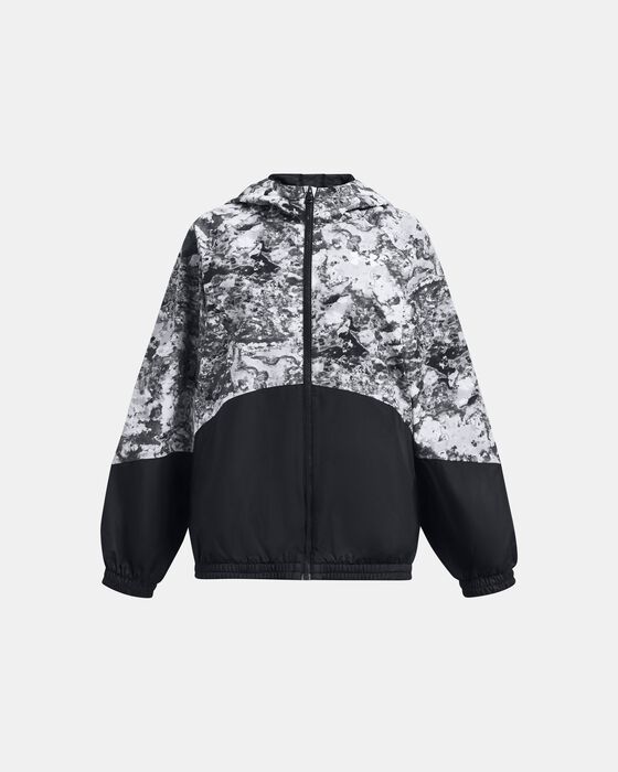 Girls' UA Woven Full-Zip Jacket image number 0