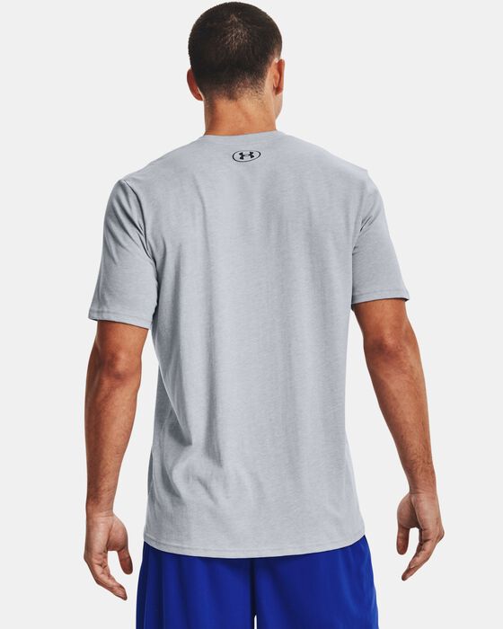 Men's UA Basketball Branded Wordmark Short Sleeve image number 1