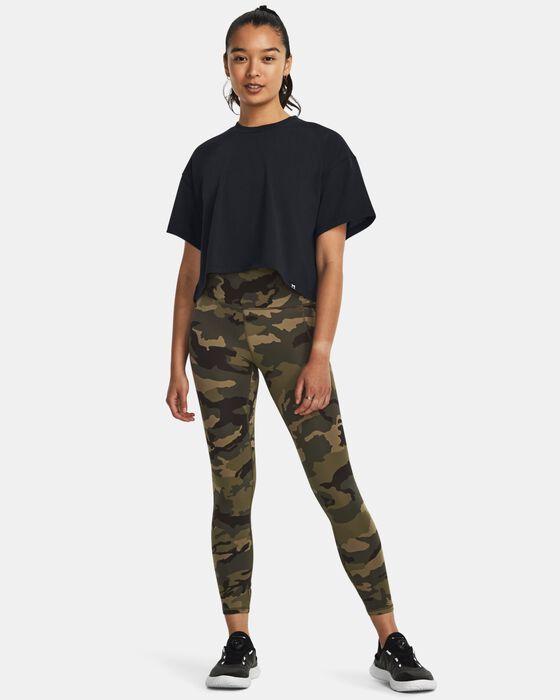 Shop Under Armour UA Meridian Printed Women's Ankle Leggings Green