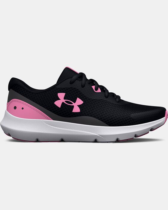 Girls' Grade School UA Surge 3 Running Shoes image number 0