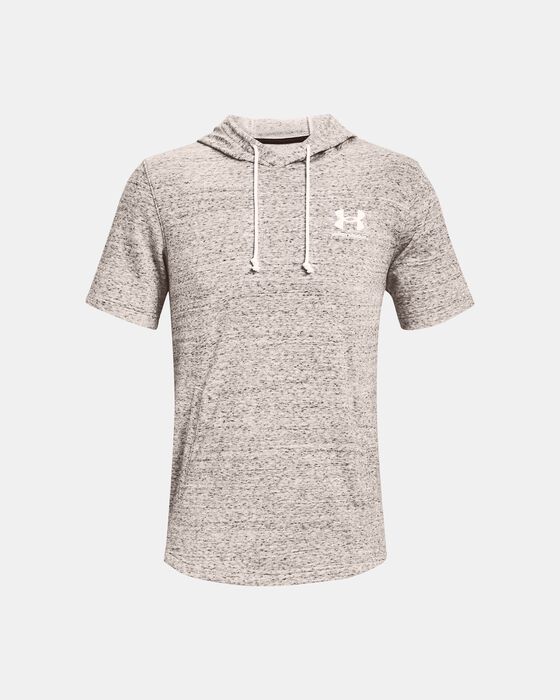 Men's UA Rival Terry Short Sleeve Hoodie image number 4