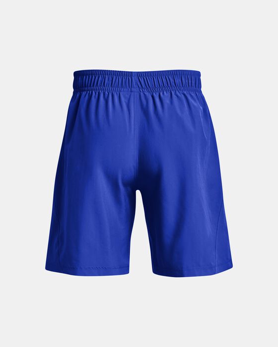 Men's UA Woven Graphic Wordmark Shorts image number 6