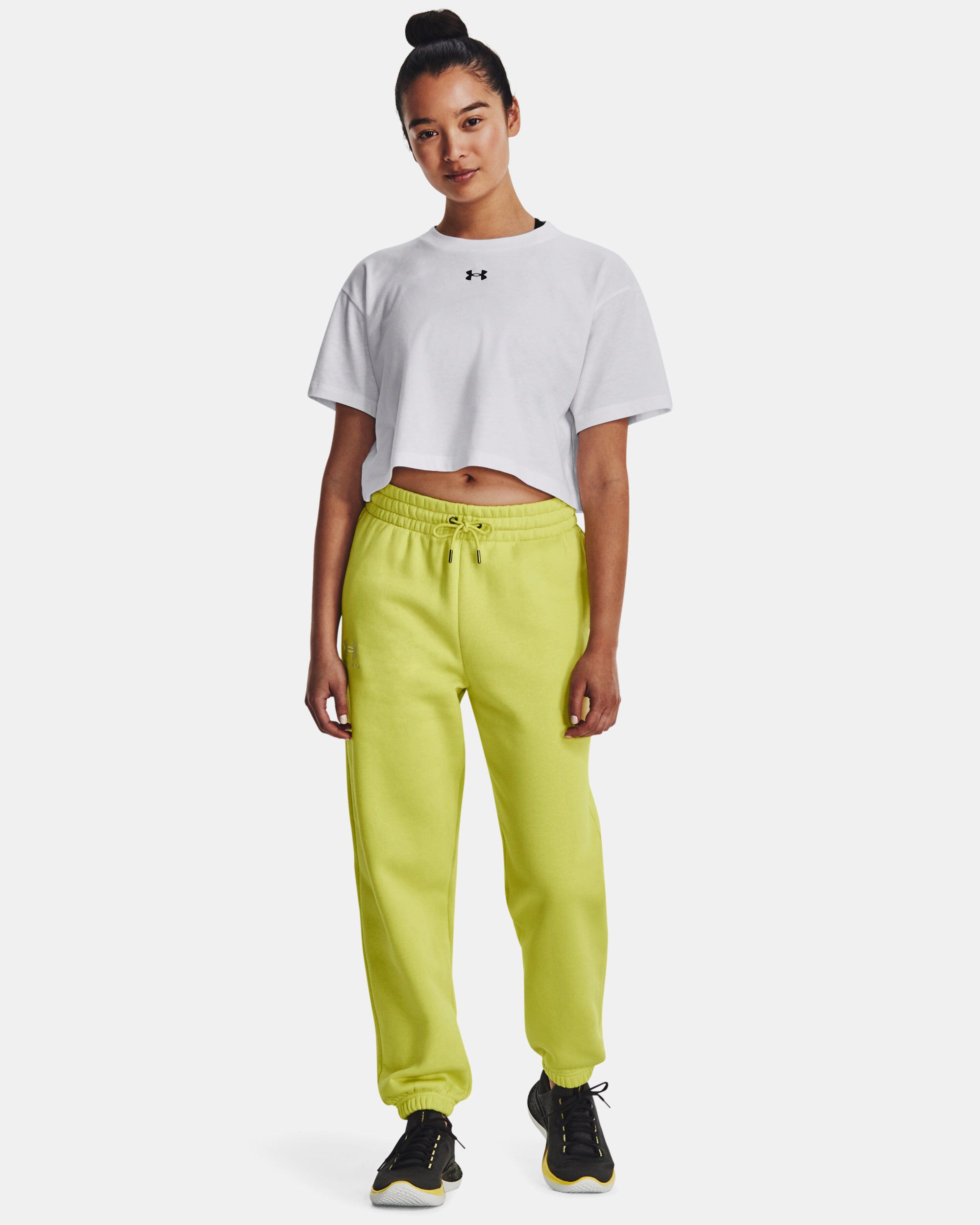Yellow hotsell fleece sweatpants