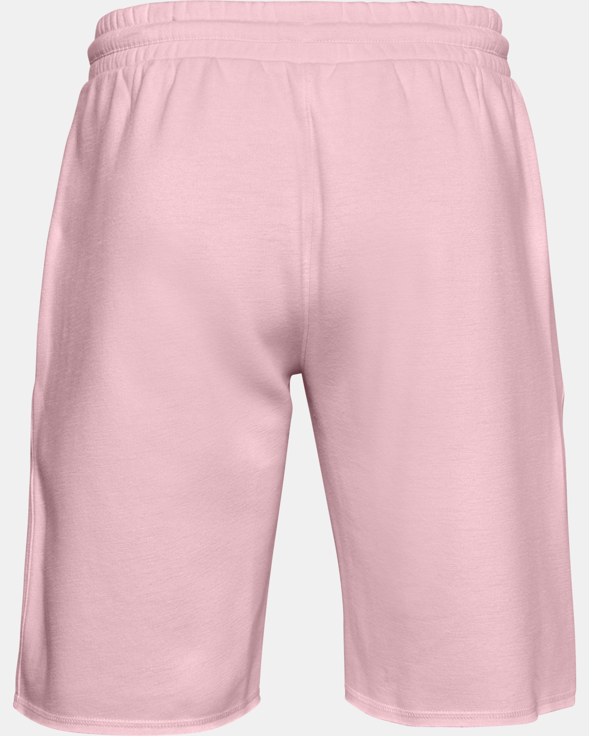 Pink fleece shorts best sale mens
