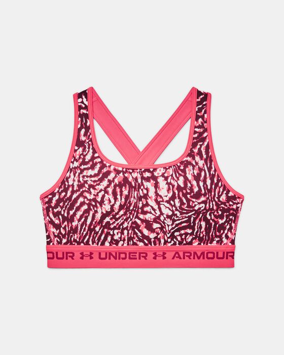 Women's Armour® Mid Crossback Printed Sports Bra image number 0