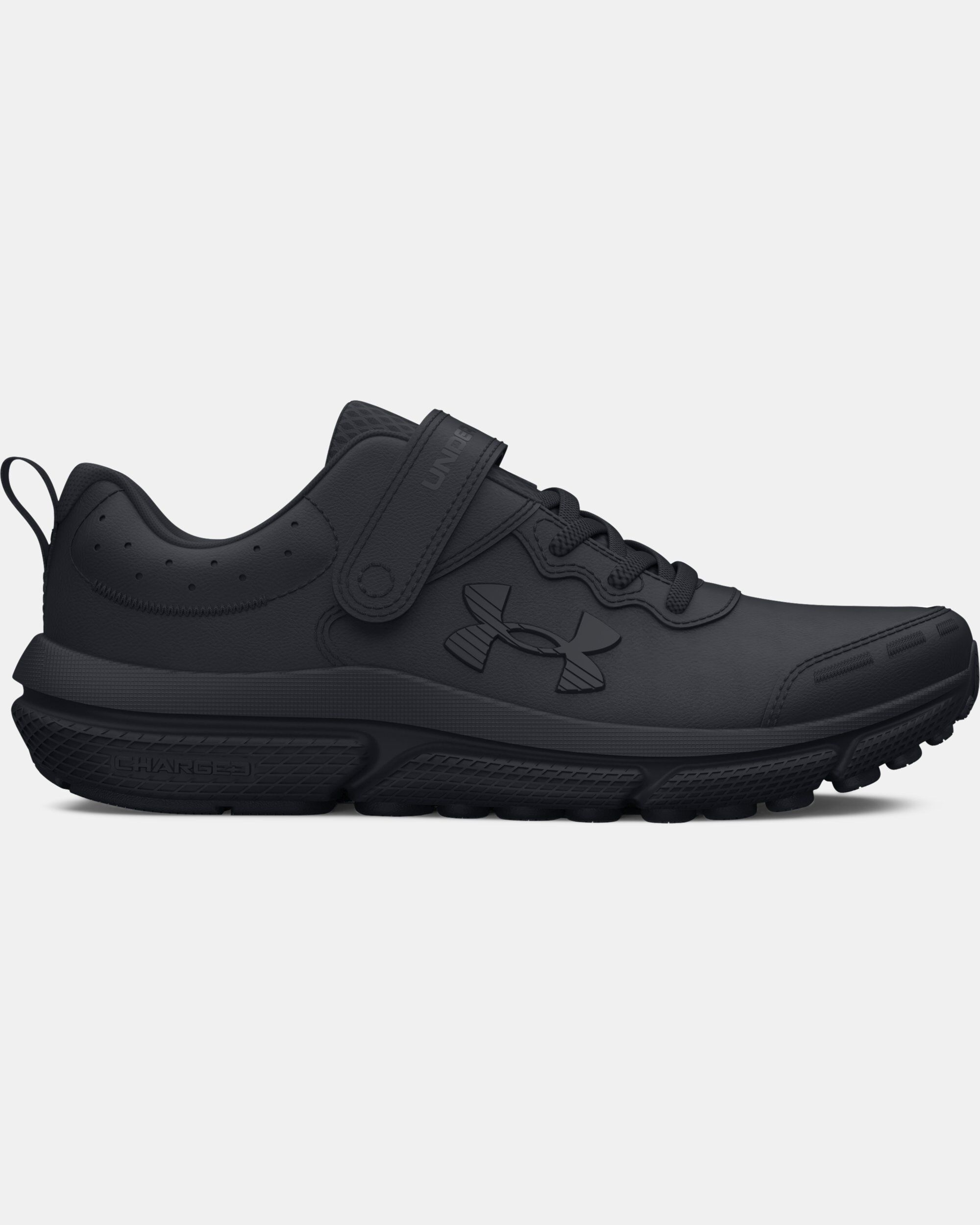 Buy Boys Pre School UA Assert 10 AC Uniform Synthetic Running Shoes Black in Dubai UAE Under Armour
