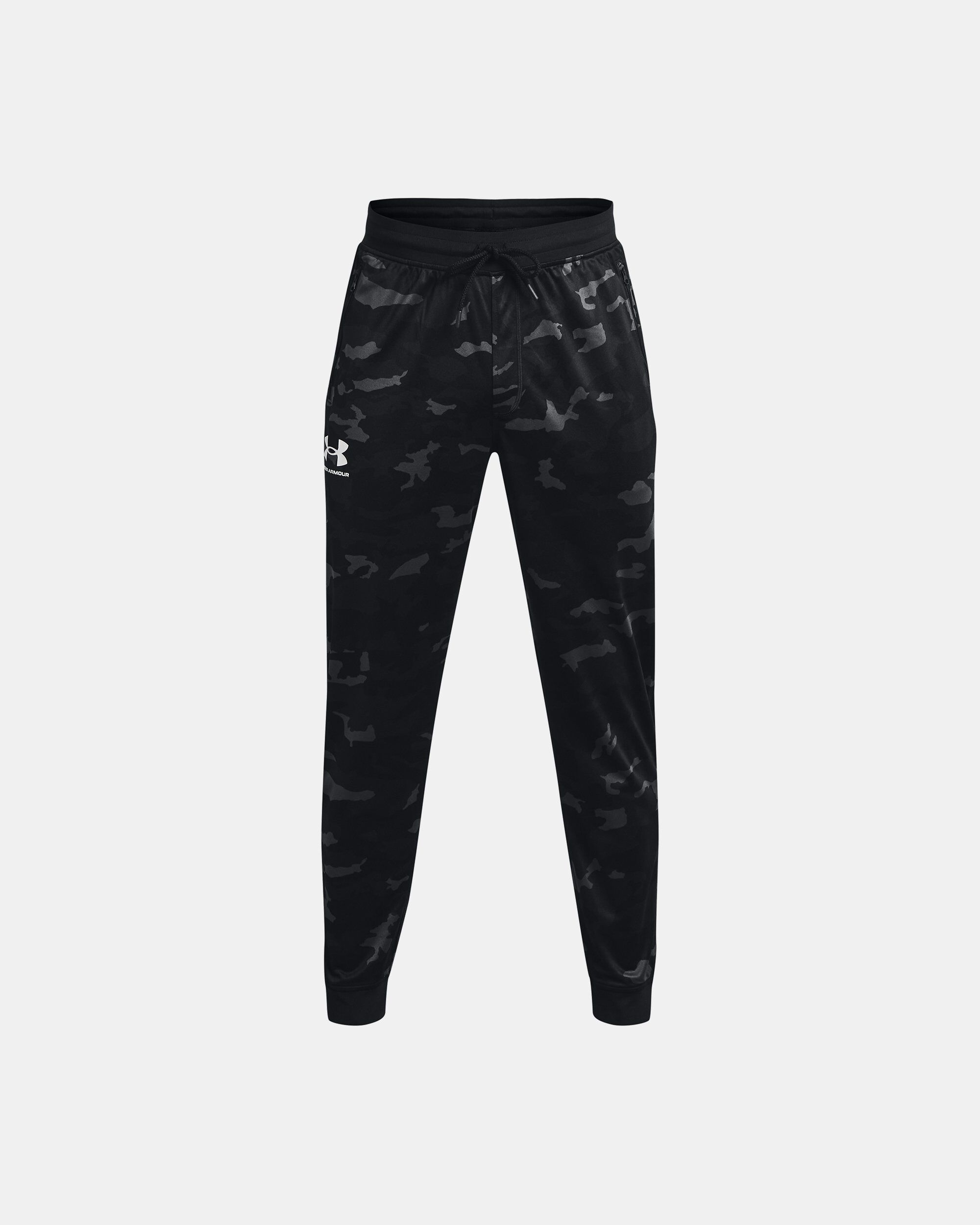 Buy Men s UA Sportstyle Tricot Printed Joggers Black in Dubai UAE Under Armour