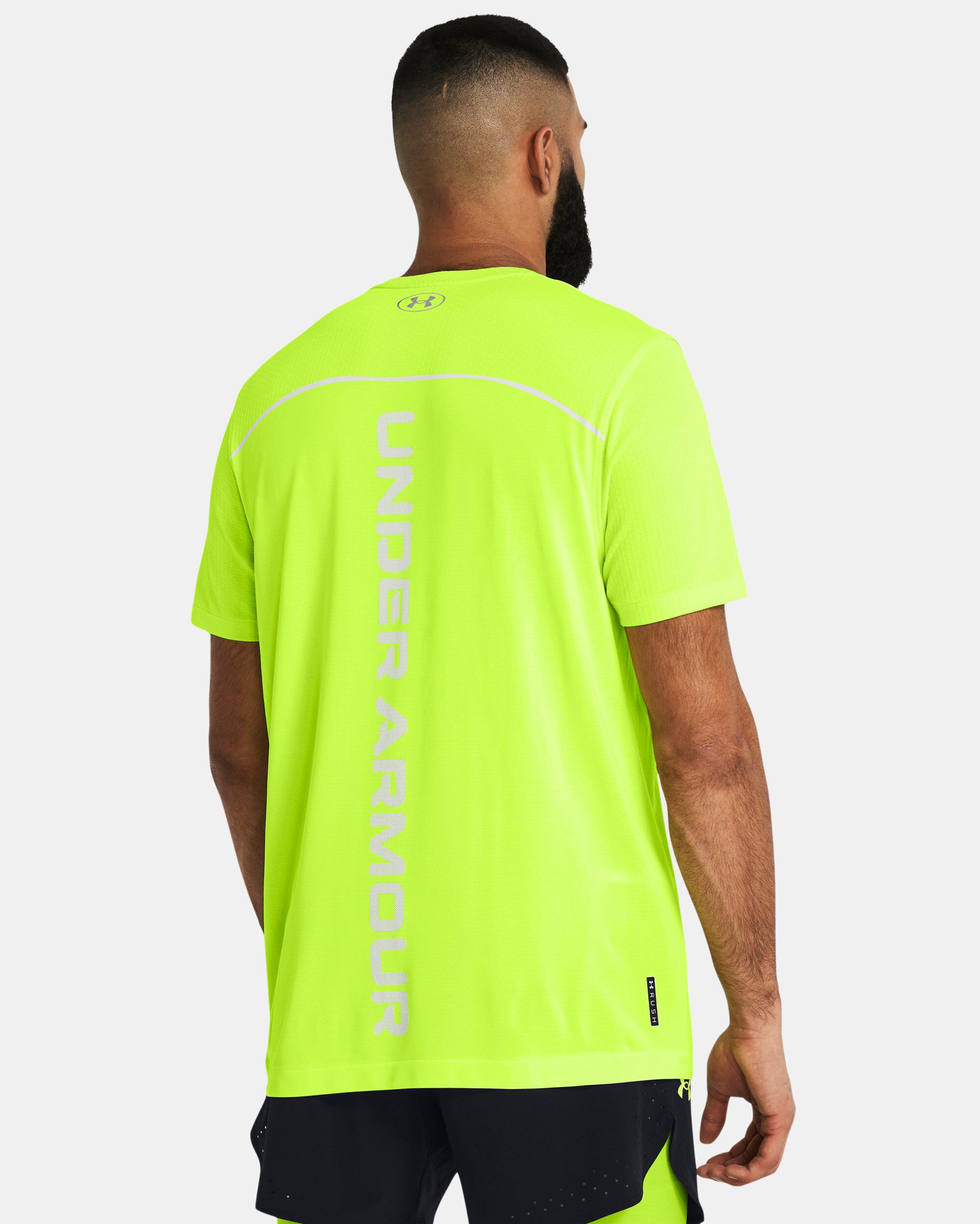Yellow under armour t shirt discount