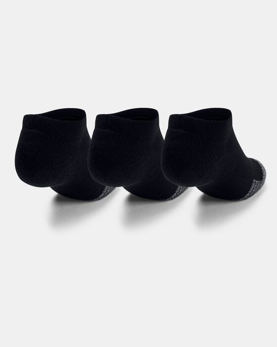 Youth HeatGear® No Show Socks 3-Pack image number 2