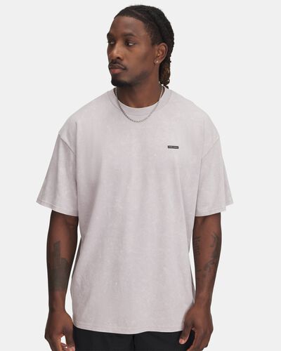 Men's UA Heavyweight Oversized Logo Wash Short Sleeve