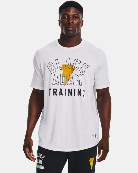 Men's Project Rock Black Adam Graphic Short Sleeve image number 0