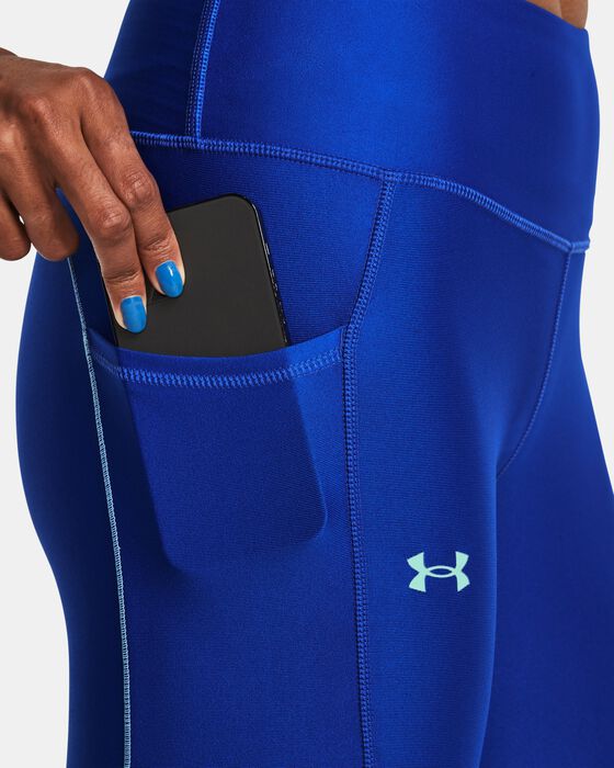 Buy Women's HeatGearÂ® Ankle Leggings Blue in Dubai, UAE Under