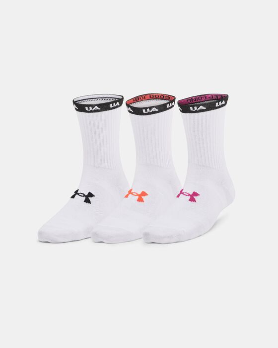 Women's UA Essential 3-Pack Mid Crew Socks image number 0