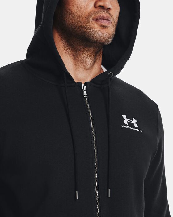 Men's UA Essential Fleece Full-Zip Hoodie image number 3