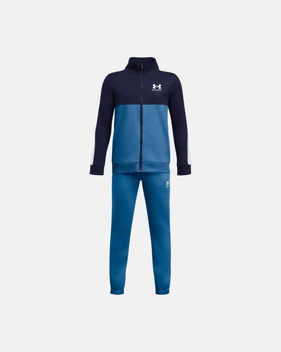 Boys' UA Knit Colorblock Track Suit image number 0