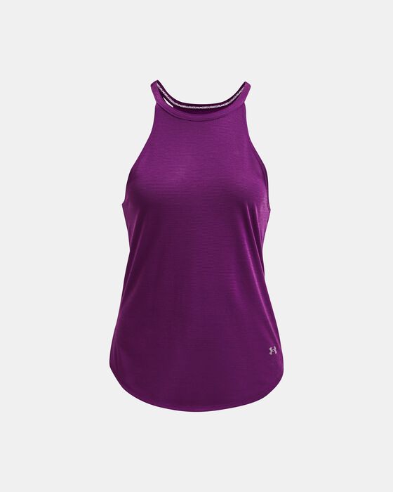 Shop Under Armour Women's UA Streaker Jacquard Tank Purple in