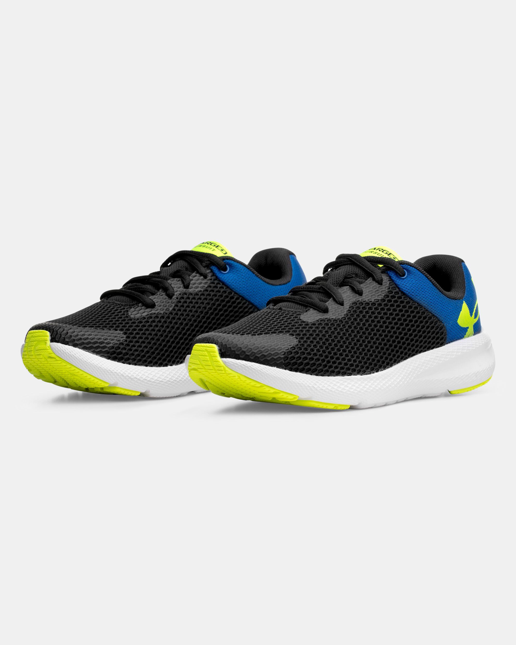 Boys Grade School UA Charged Pursuit 2 Big Logo Running Shoes