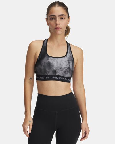 Women's Armour® Mid Crossback Printed Sports Bra