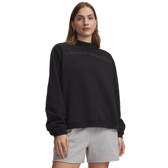 UA Icon Fleece Wordmark Mock Neck image number 0